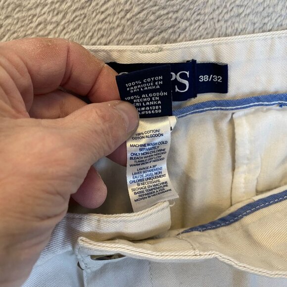 Chaps Mens Khaki Pants 36x29 Measured Custom Fit Cotton Preppy Academia - Picture 13 of 16